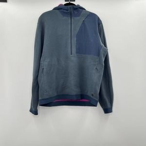 Lululemon Mens Lab Blue Magenta 1/4 Zip Fleece Hoodie
